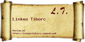 Linkes Tiborc névjegykártya
